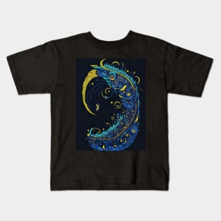 Abstract Colorful Shrimp Kids T-Shirt